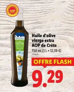 Lidl Huile d'olive vierge extra AOP de Crète offre