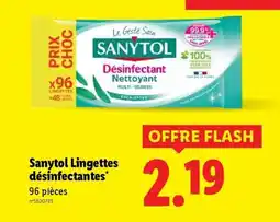 Lidl SANYTOL Lingettes Désinfectantes offre