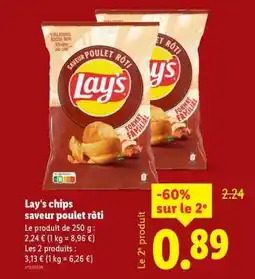 Lidl Lay's chips saveur poulet rôti offre