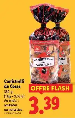Lidl Canistrelli de Corse offre