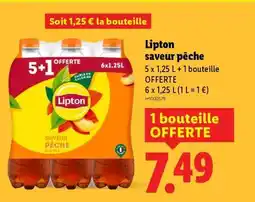 Lidl Lipton saveur pêche offre