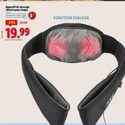 Lidl Appareil de massage shiatsu pour nuque offre