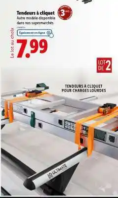 Tendeurs à cliquet