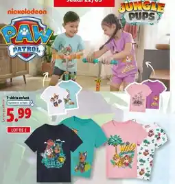 Lidl T-shirts enfant offre
