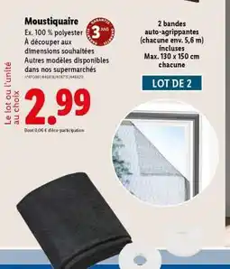 Lidl Moustiquaire offre