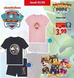 Lidl Pyjama enfant offre