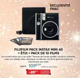 Fujifilm pack instax mini 40