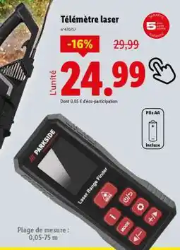 Lidl TÉLÉMÈTRE LASER offre