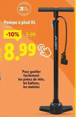 Lidl Pompe à pied XL offre