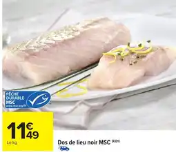 Carrefour Market Dos de lieu noir MSC offre