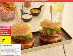 Carrefour Market Kit plateau Burger offre