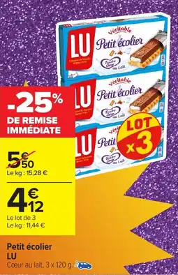 Carrefour Market LU Tendre au Lait offre