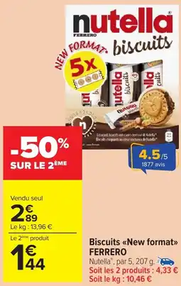 Carrefour Market FERRERO Biscuits New format offre