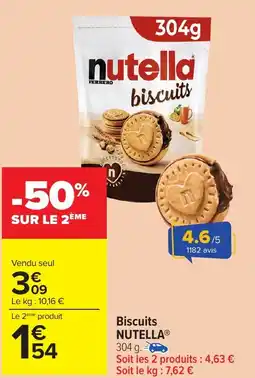 Carrefour Market NUTELLA Biscuits offre