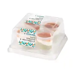 Carrefour Market 4 verrines pesto tomates & mozzarella offre