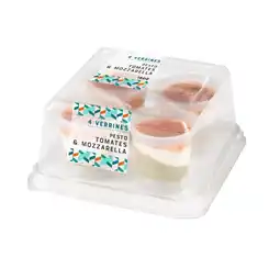 Carrefour 4 Verrines pesto tomates et mozzarella offre