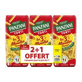 Carrefour PANZANI Pâtes cuisson rapide Les 3 minutes offre