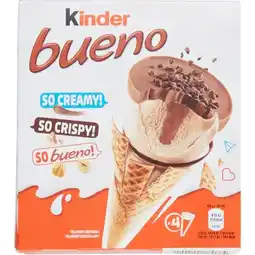 Carrefour KINDER BUENO Cônes glacés offre