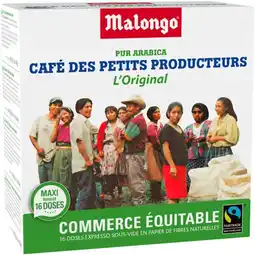 Carrefour MALONGO Dosettes de café offre