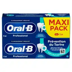 Carrefour ORAL B Dentifrice Maxi pack offre