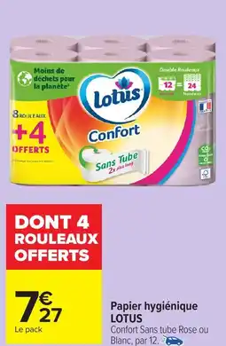 Carrefour Market LOTUS Papier hygiénique offre