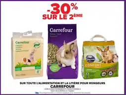 Carrefour Market CARREFOUR Sur toute l'alimentation et la litière pour rongeurs offre