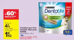 Carrefour Market PURINA Friandises pour chien Dentalife <<Maxi pack>> offre