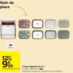 Carrefour Market Coupe légumes 4 en 1 offre