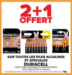 DURACELL Sur toutes les piles alcalines et spéciales
