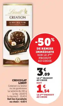 Hyper U LINDT Chocolat offre