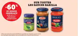 Hyper U BARILLA Sur toutes les sauces offre