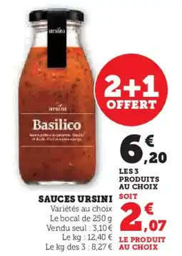 Hyper U URSINI Sauces offre