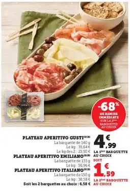 Hyper U Plateau aperitivo gusti offre