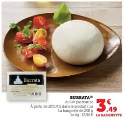 Hyper U BURRATA offre