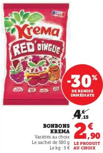 Hyper U KREMA Bonbons offre
