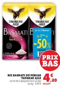 Hyper U TAUREAU AILE Riz basmati du penjab offre