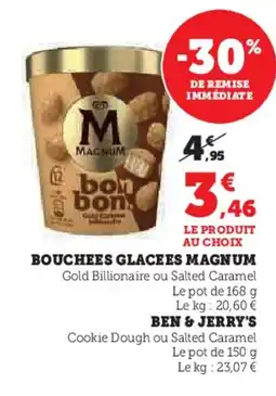 Hyper U MAGNUM Bouchees glacees offre