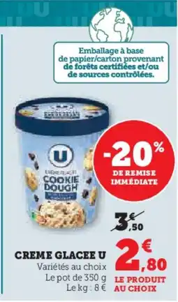 Hyper U U Creme glacee offre