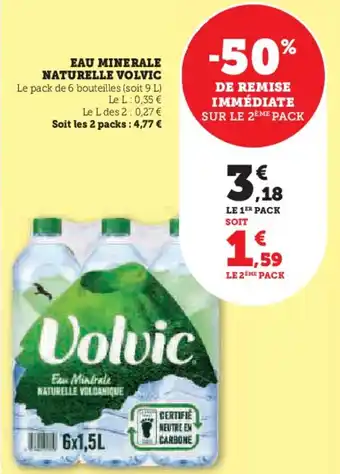 Hyper U VOLVIC Eau minerale naturelle offre