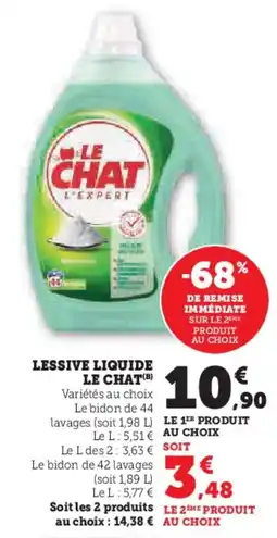 Hyper U LE CHAT Lessive liquide offre