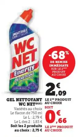 Hyper U WC NET Gel nettoyant offre