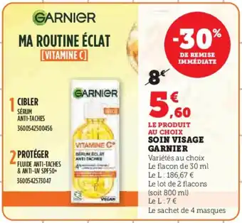 Hyper U GARNIER Soin visage offre