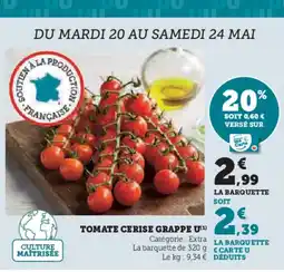 Hyper U U Tomate cerise grappe offre