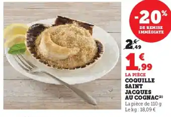 Hyper U Coquille saint jacques au cognac offre