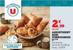 Hyper U U Assortiment mini viennoiseries offre
