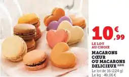 Hyper U Macarons cœur ou macarons delicieux offre