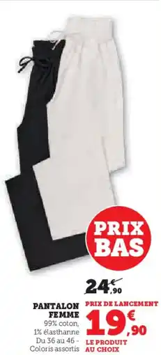 Hyper U Pantalon femme offre