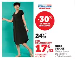 Hyper U Robe femme offre