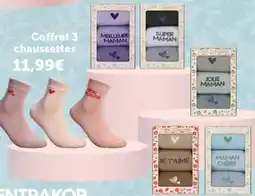 Centrakor Coffret 3 chaussettes offre