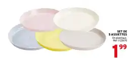 Trafic Set de 5 assiettes offre